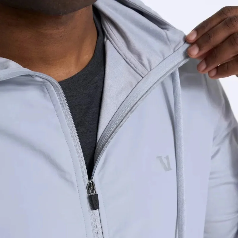 NWT VUORI MEN'S SUNDAY ELEMENT JACKET PLATINUM‎ HEATHER